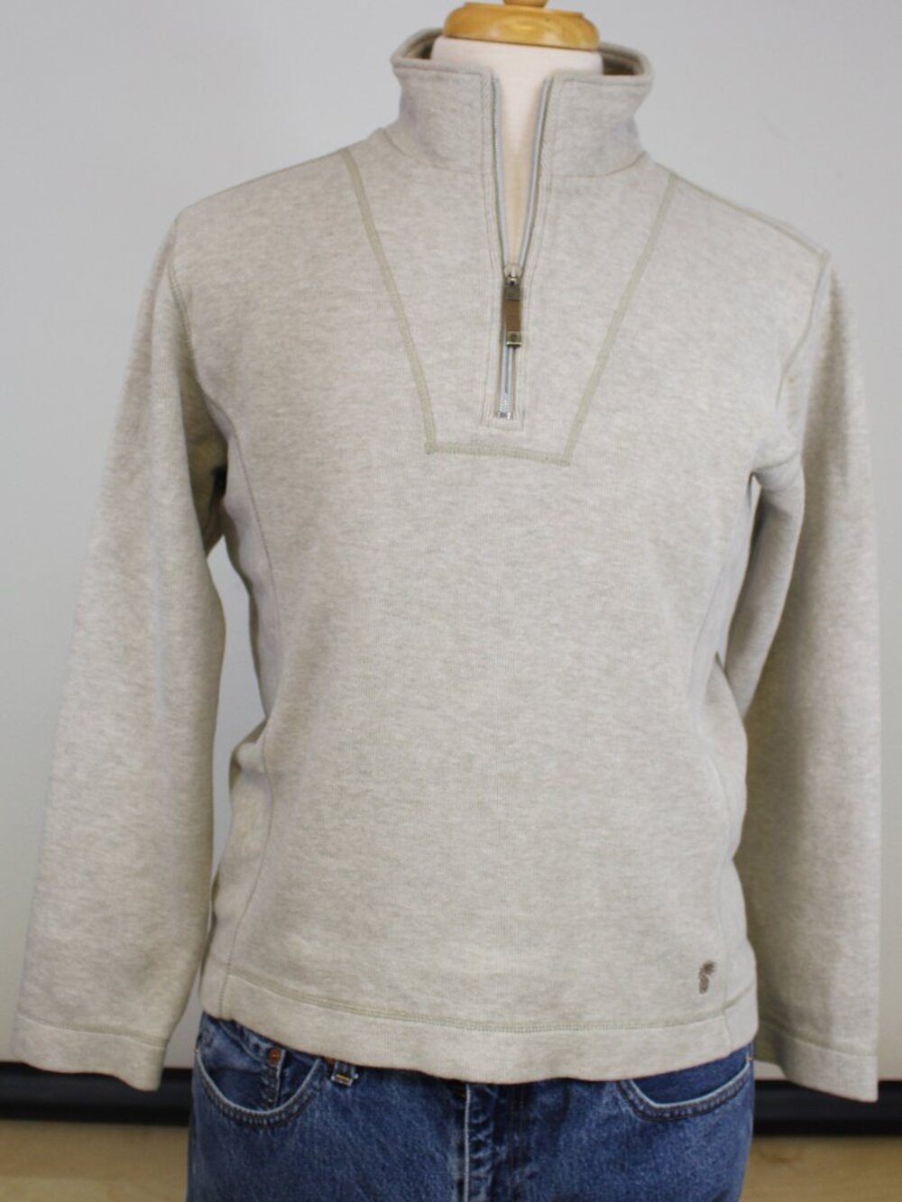 Tommy Bahama Aruba 1/4 Zip Coastal Pullover Hamptons Beach Knit